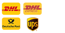 Versand mit Deutsche Post, DHL und DHL .