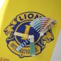 Preview: Logo in Pantone 287 C und 7406 C auf Roll-Up Banner