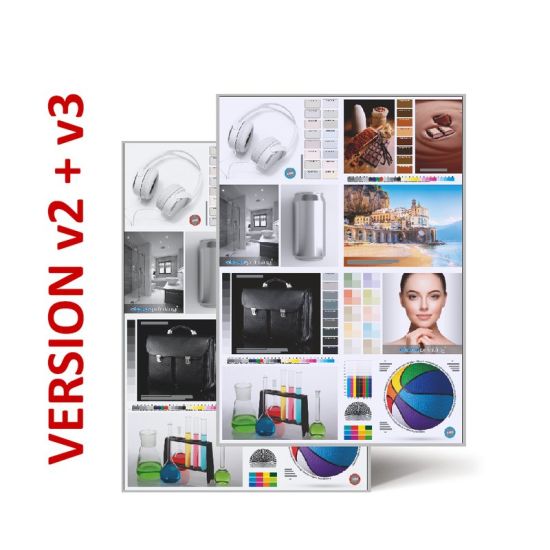 Cleverprinting Test Form 2020, v2 und v3 Combipack