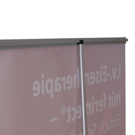 Proof.de farbverbindliches Roll-Up 2 in Proof-Qualität - Rückseite silber