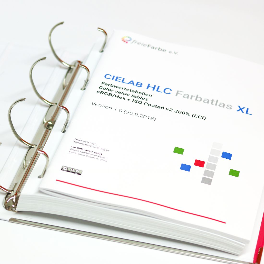 CIELAB HLC Farb Atlas XL von freieFarbe e.V. - Farbtabelle