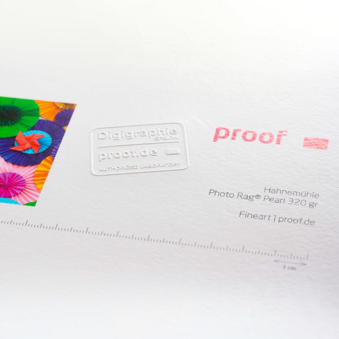 Proof.de Fineart Druck auf Hahnemühle Photo Rag Pearl 320gr/qm