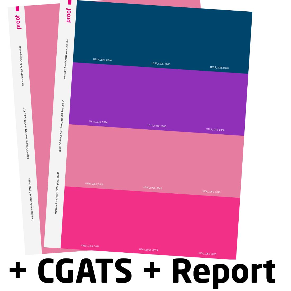 Hochpräzise Farbmustererstellung von Einzelfarben aus dem HLC Colour Atlas / XL
