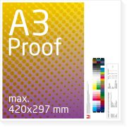 DIN A3 Proof, Farbproof, Digitalproof nach Fogra / DIN 12647-7